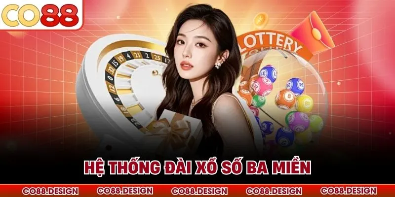 Hệ thống đài xổ số ba miền